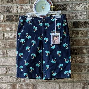 PLUGG PALM TREE STRETCH SHORTS